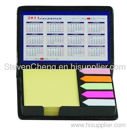 sticker notepad with calendar