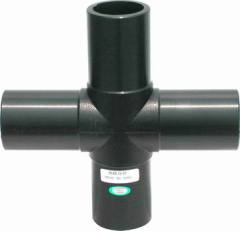HDPE butt fusion four ways equal cross pipe fitting