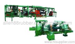 Single stage TBR tire building machine