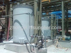 FRP tank with agitator for mining