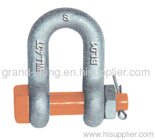 Grade S Dee Shackle with Safety Pin AS2741