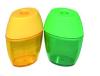 Colourful plastic pencil sharpener