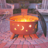 Outdoor Steel Stars & Moons Fire Pit