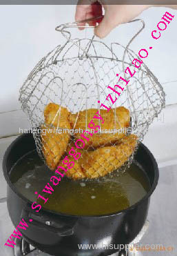 Low price stainless steel 201 wire fry basket