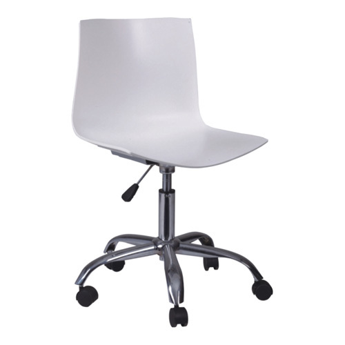 white clear desk chairs