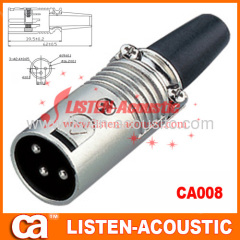 3P/4P/5P/6P/7P XLR male MIC connector in metal-design CA008/008N