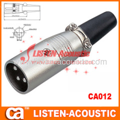 XLR male MIC connectors