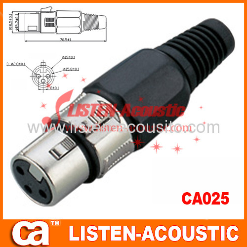 female xlr to male connector with multicolor