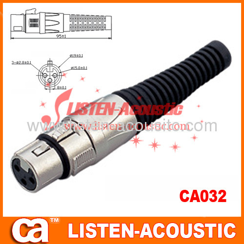 MIC connector for audio and videocables