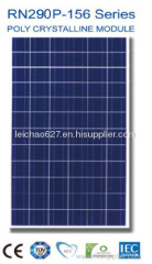 290Watt New Nano Coating & Self Cleaning Solar PV Panel