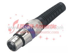 3pins XLR female multicolor MIC connector