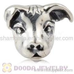 925 Sterling Silver european Dog Charm