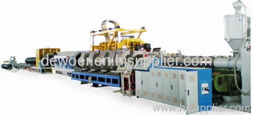 PE double wall corrugated pipe extuder machine