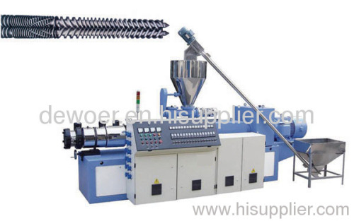 Conical Twin Screw Plastic Extruder