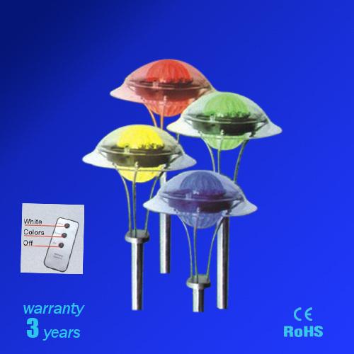 LED remote control plastic Solar lights