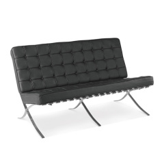 Best designer contemporary black ottoman sofa