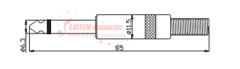 6.3mm mono / stereo plug connector CD011/011N