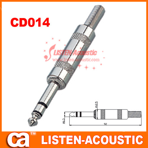 6.3mm mono / stereo plug connector CD014/014N