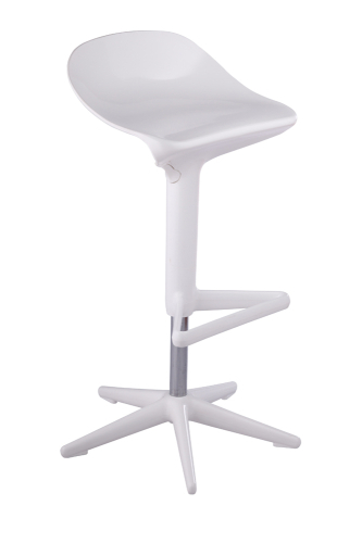 Modern design white PP Spoon Stool bar chair barstools counter chair contemporary furniture