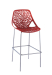Gorgeous Modern design Red hollow PP Hot Sales Bar Chair pub bistro counter height bar stools chairs