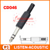 6.3mm mono / stereo plug connector CD046/046N
