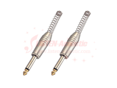 6.3mm mono / stereo plug connector with spring CD055/055N
