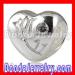 european Silver Heart Charm