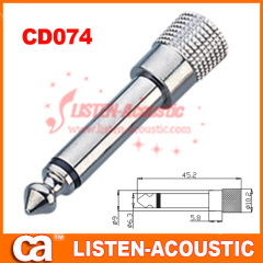 6.3mm mono / stereo plug connector CD074/074N