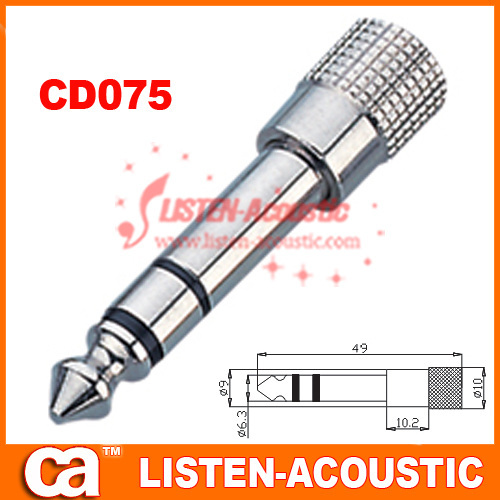 6.3mm mono / stereo plug connector CD075/075N