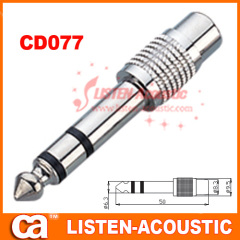6.3mm mono / stereo plug connector CD077/077N