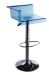 Modern Blue plastic Arcylic Bar Chair height bar stools pub club restaurant furniture chairs barstools for sale