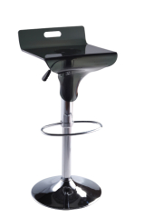 Plastic seat chromed base heigh barstools side chair