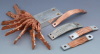 Flexible connectors made with braided copper