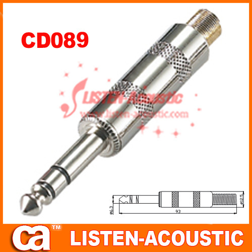 6.3mm mono / stereo plug connector CD089/089N