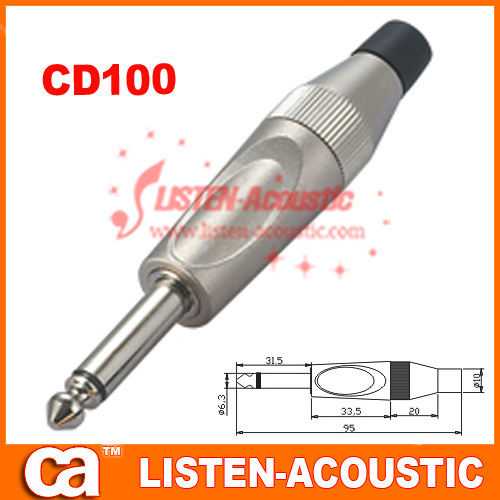 6.3mm mono / stereo plug connector CD100/100N