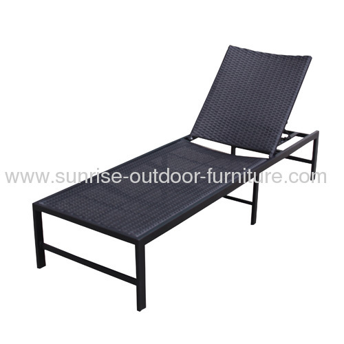 rattan chaise lounge chair