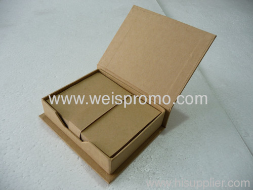 recycle paper memo pad box