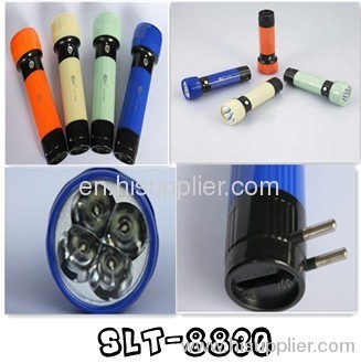 SLT-8830 plastic led rechargeable flashlight