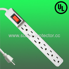 slim US power strip