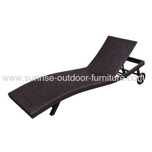 Outdoor furniture wicker lounger chairs