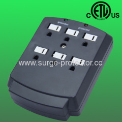US wall mount outlet surge protector