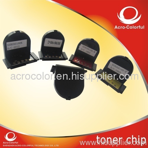 cartridge chip for Xerox 6180 toner cartridge chip/printer chip/reset chip/laser toner chip/toner chip/compatible chip