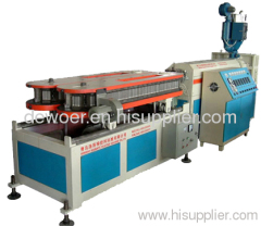 HDPE double wall corrugated pipe extruder