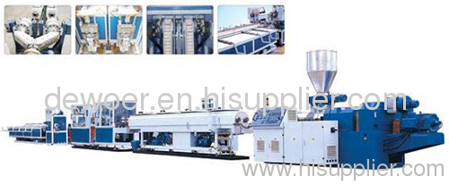 PVC double pipe extrusion machinery