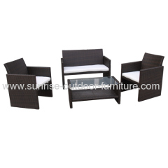 Wicker furniture patio rattan sofa