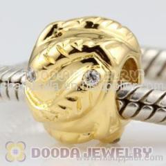 Gold european Fish Charm Bead Wholesale