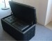 ottoman bench with 2 small pouf PU PVC LEATHER storage