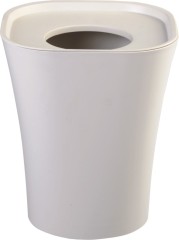Modern Design white round plastic trash can