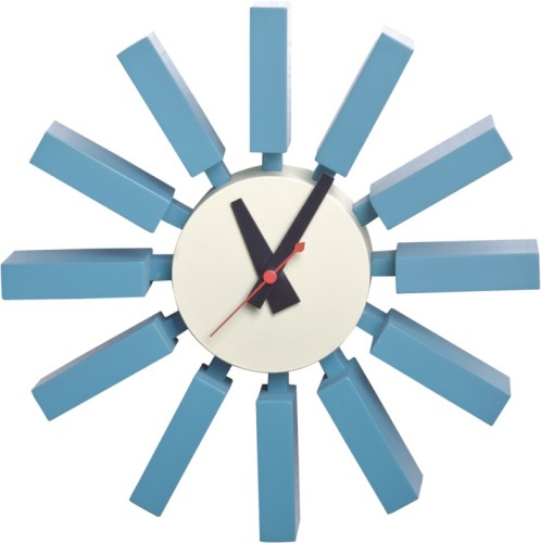 Modern Art Wall Block Clock round wooden scale with steel plate decorative kitchen Clocks