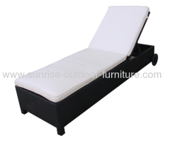 Outdoor furniture rattan lounge chair